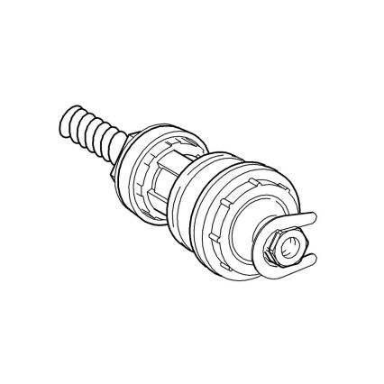 GROHE 43812000 - sisemine osa pissuaari nupuga loputusventiilile, läikiv kroom