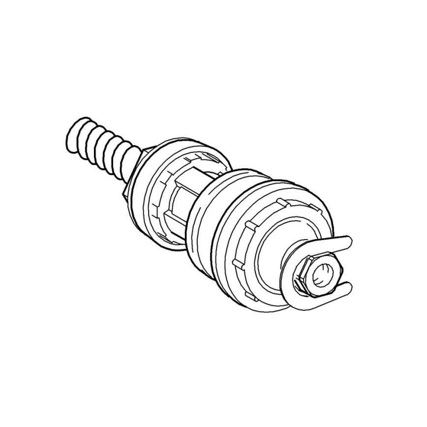 GROHE 43812000 - sisemine osa pissuaari nupuga loputusventiilile, läikiv kroom
