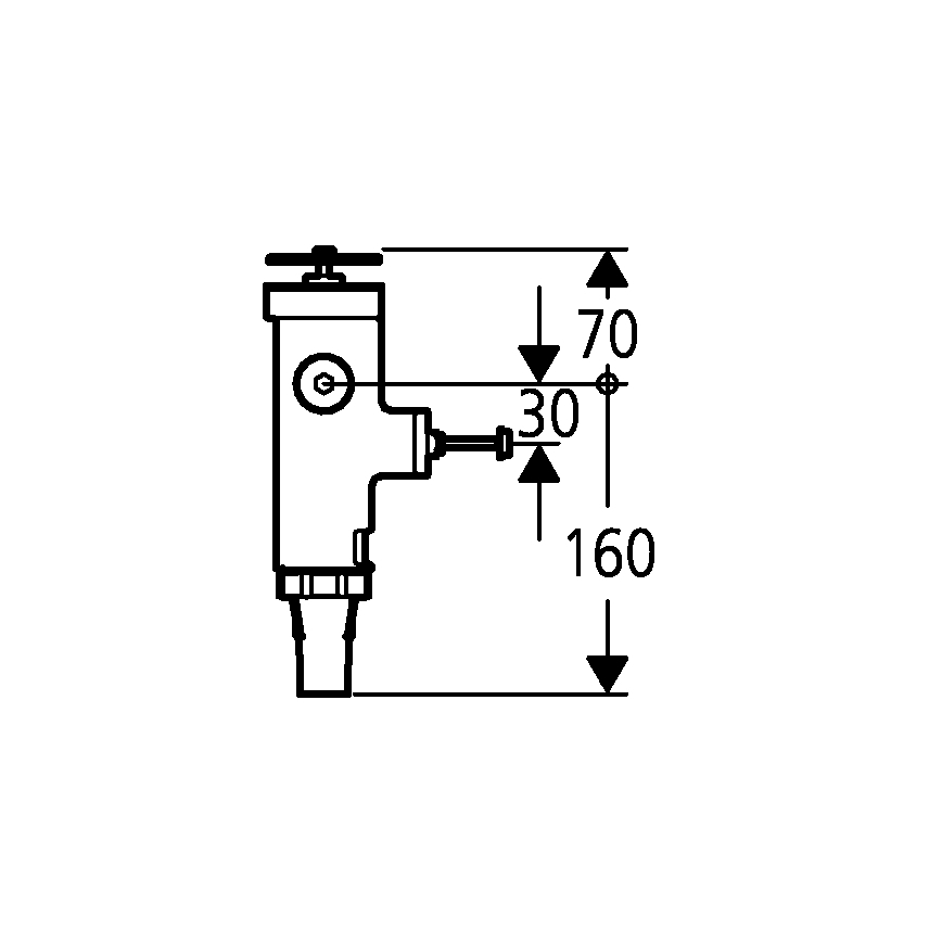 GROHE 43996000 - RONDO 3” surve loputusklapp