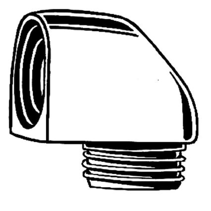 GROHE 45304000 - Dušiküünarnukk DN 15 × DN 15, läikiv kroom