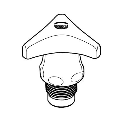 GROHE 45968000 - Kork DN 15 TRECORN, läikiv kroomviimistlus