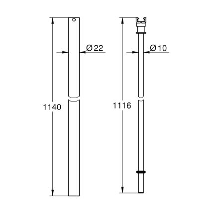 GROHE 48514000 - Dušitoru järelpaigaldamiseks, läikiv kroom