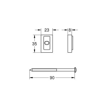 GROHE 48606001 - Vaheseib VITALIO UNIVERSAL läikiv kroom