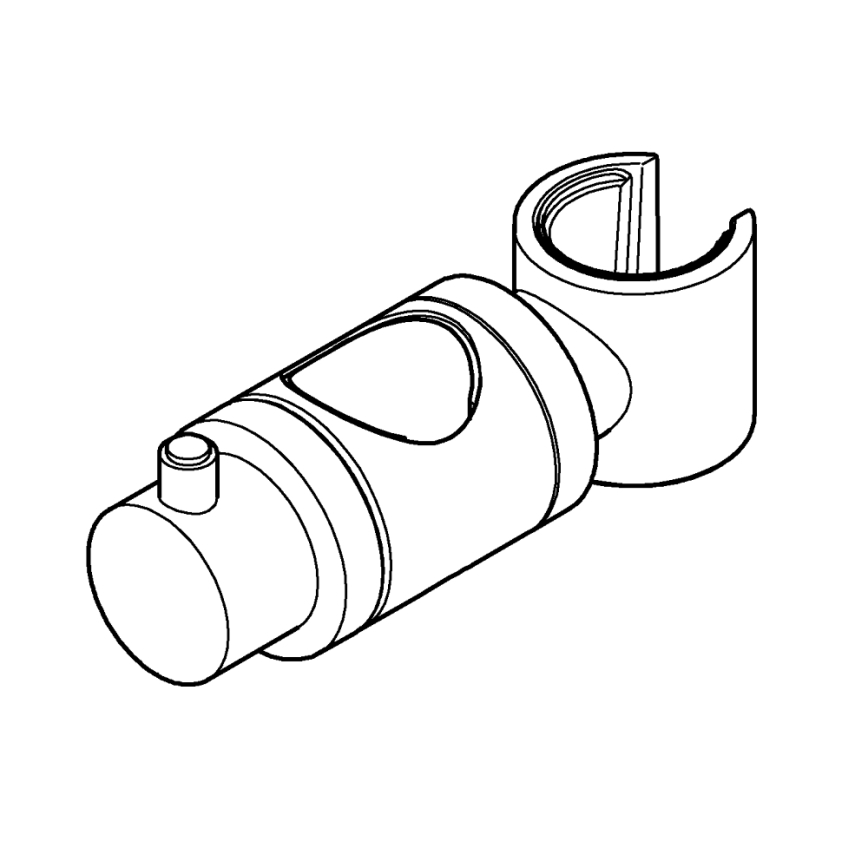 GROHE 6765000-liugur dušivardale RELEXA, RAINSHOWER ja EUPHORIA 24,7 mm kroom