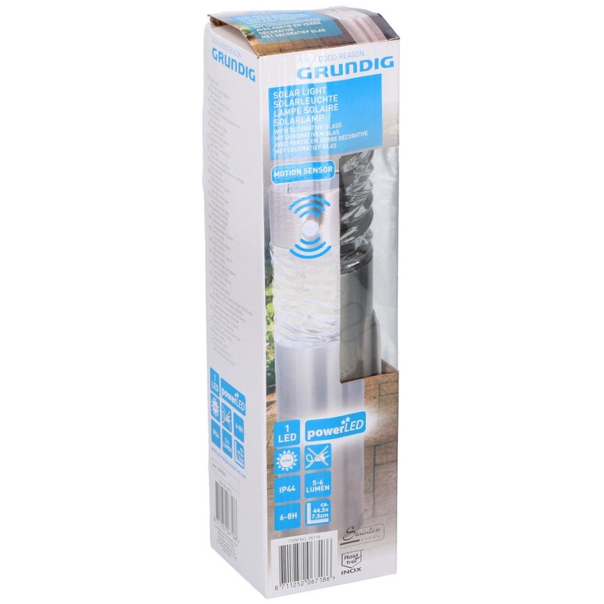 Grundig 14 - LED Päikesepaneeliga valgusti 1xLED 1xAAA 600 mAh IP44