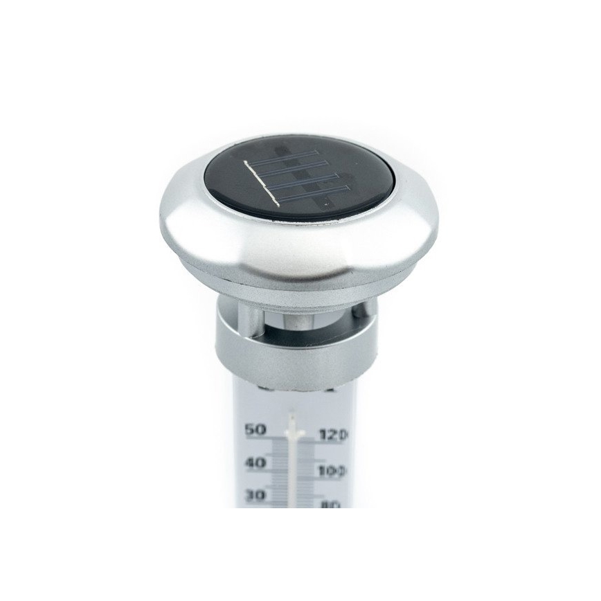 Grundig 89640 - LED Päikesepaneeliga valgusti termomeetriga 1xLED/1,2V IP44