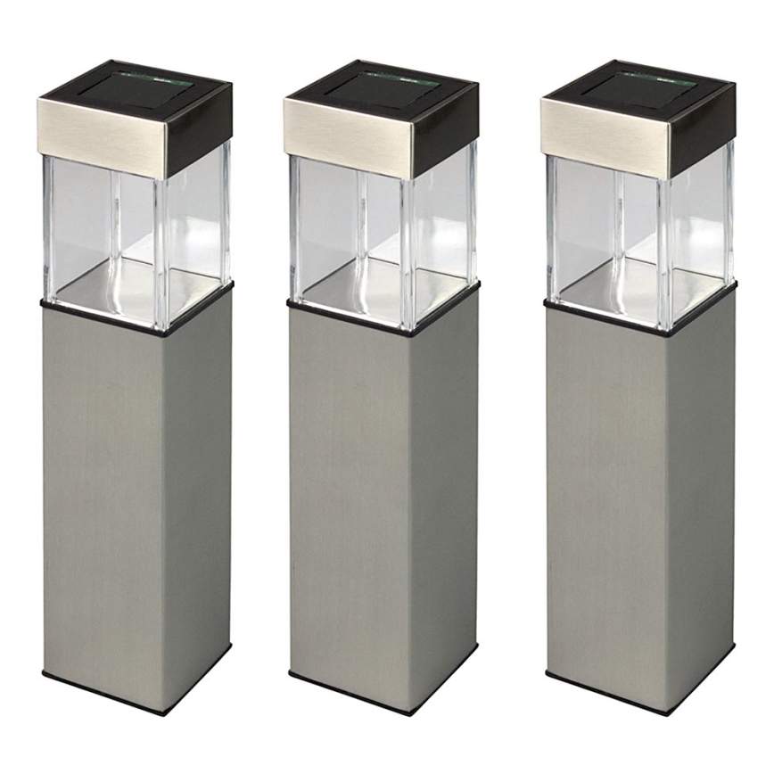 Grundig 90048 - KOMPLEKT 3x Päiksepatareiga valgusti LED/5,5x28cm 1xAAA 600 mAh