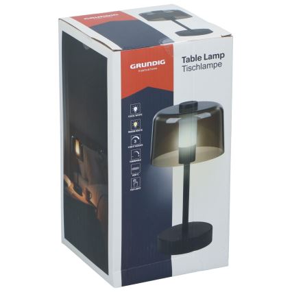 Grundig - hämardatav puutetundlik LED-laualamp LED/5V 800 mAh