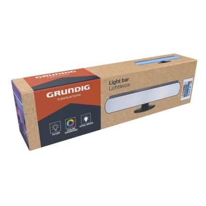 Grundig - hämardatav RGBW-LED laualamp LED/0,7W/5V must + kaugjuhtimispult