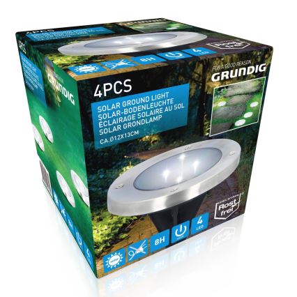 Grundig - KOMPLEKT 4x LED päikesevalgusti LED/1W/1,2V 600 mAh IP65