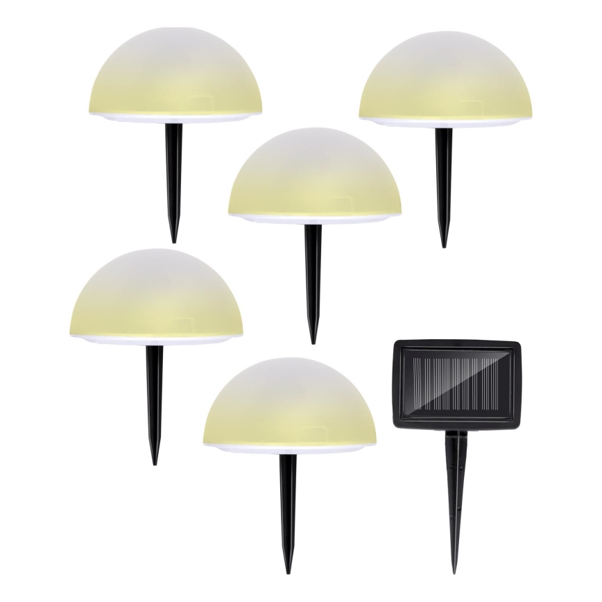 Grundig - KOMPLEKT 5x LED RGBW Päikesepaneeliga valgusti LED/3,2V IP44