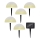 Grundig - KOMPLEKT 5x LED RGBW Päikesepaneeliga valgusti LED/3,2V IP44