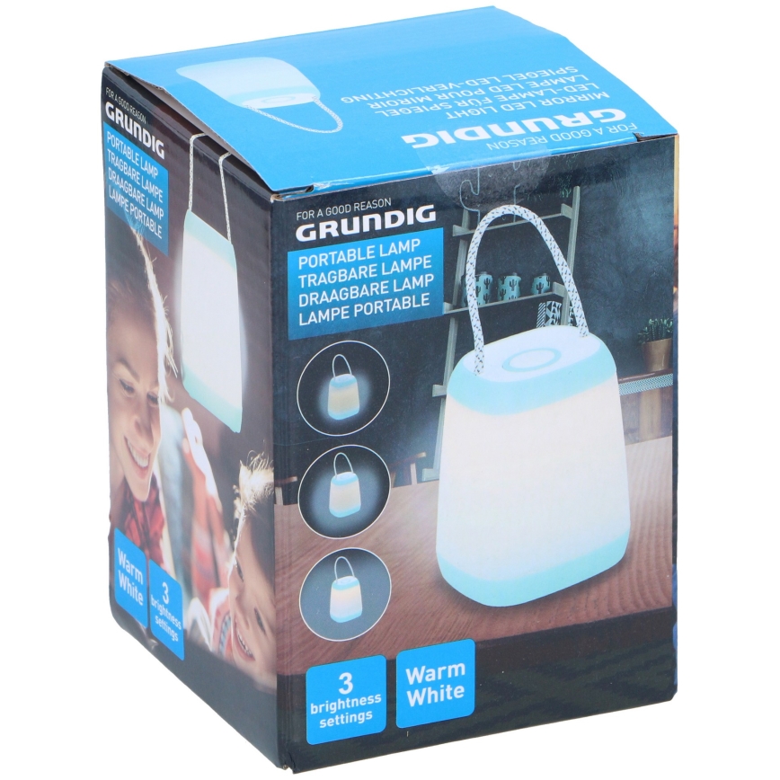 Grundig - LED Hämardatav kaasaskantav lamp LED/3xAA