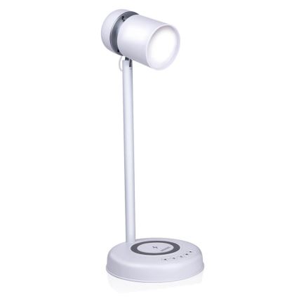 Grundig - 3-ühes LED lauavalgusti juhtmevaba laadimisega ja kõlariga LED/15W/5V