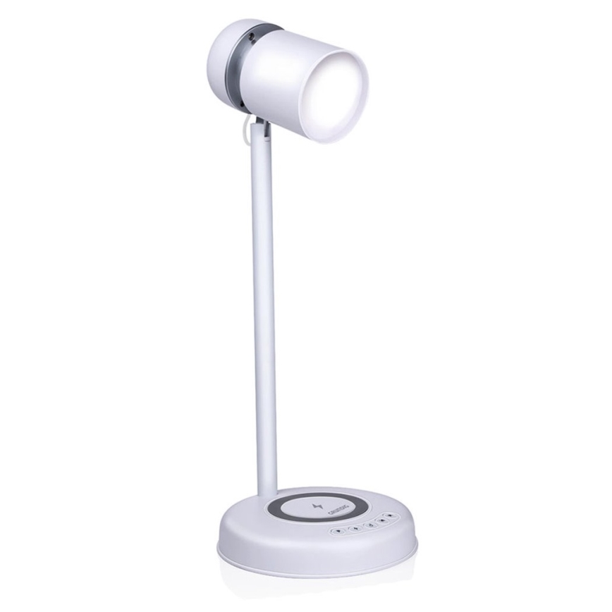 Grundig - 3-ühes LED lauavalgusti juhtmevaba laadimisega ja kõlariga LED/15W/5V