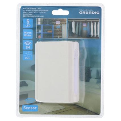 Grundig - LED Öövalgusti anduriga LED/3xAAA