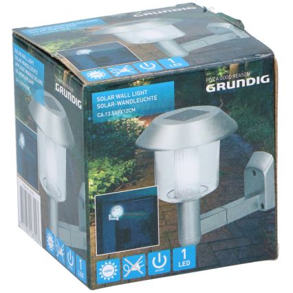 Grundig - LED Päikesepaneeliga seinavalgusti LED/1,2V