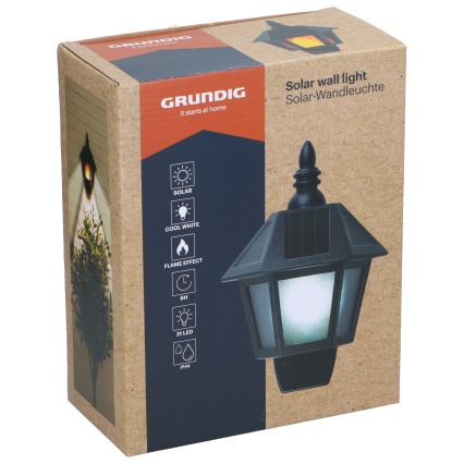 Grundig - LED Päikesepaneeliga seinavalgusti LED/1,2V IP44