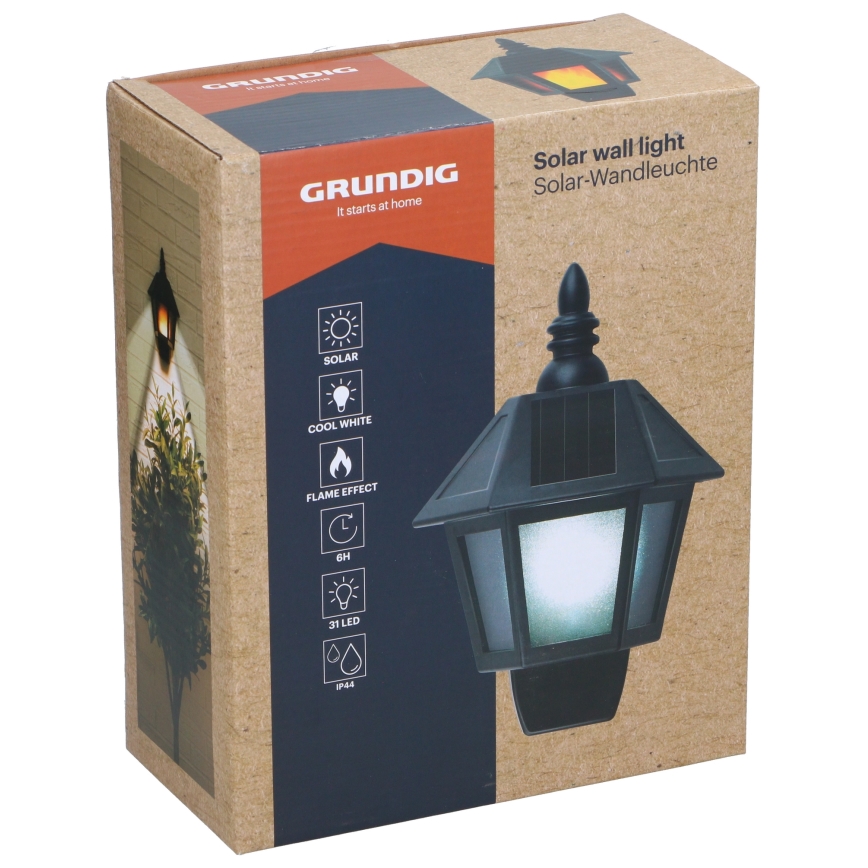 Grundig - LED Päikesepaneeliga seinavalgusti LED/1,2V IP44