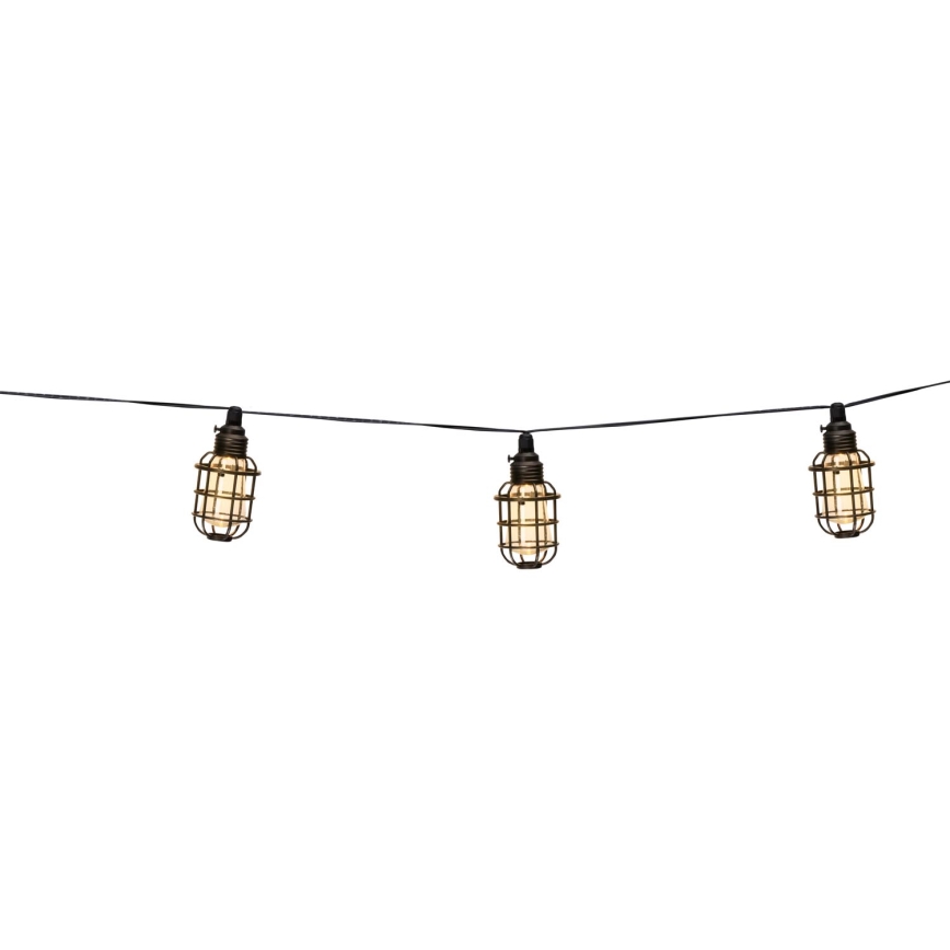Grundig - LED päikesepaneeliga valguskett 10xLED 3,8m IP44 soe valge