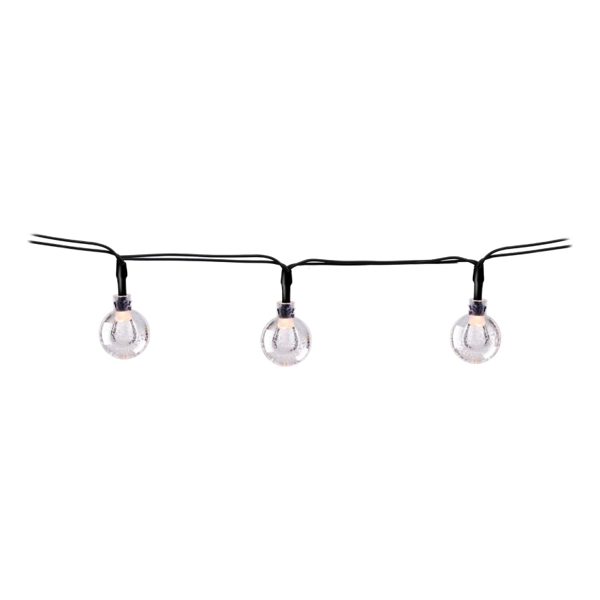 Grundig - LED päikesepaneeliga valguskett 50xLED/8 funktsiooni 6,9m soe valge