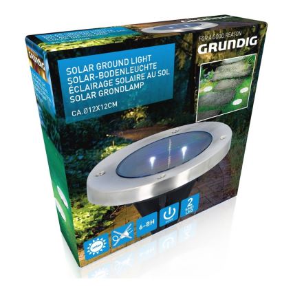 Grundig - LED Päikesepaneeliga valgusti  2xLED/1,2V