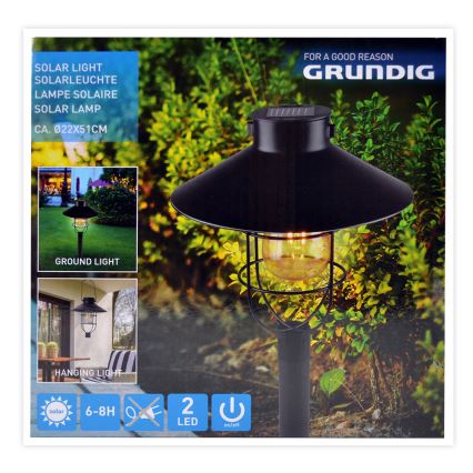 Grundig - LED Päikesepaneeliga valgusti LED/1,2V