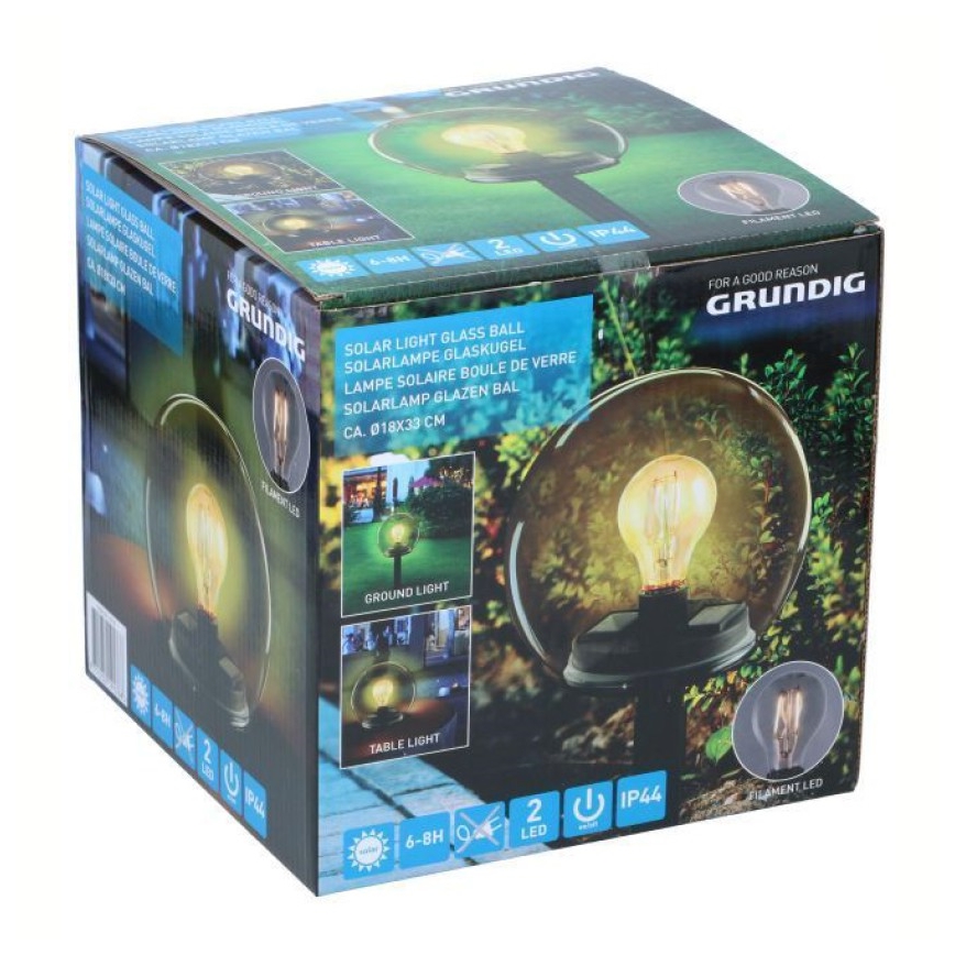Grundig - LED Päikesepaneeliga valgusti LED/3,7V IP44