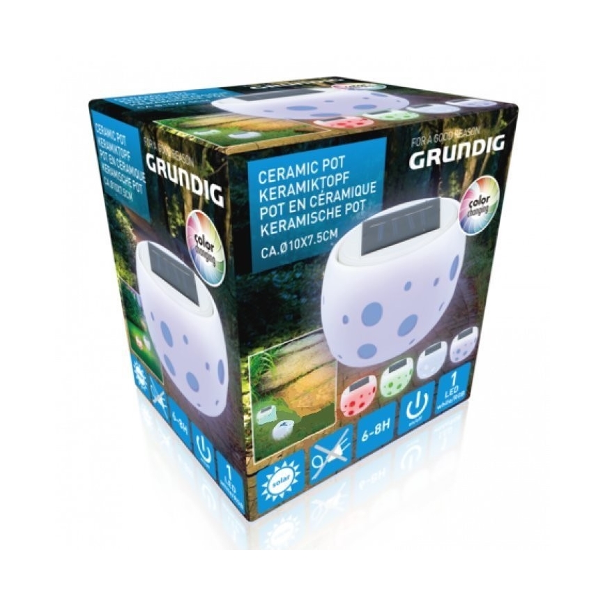 Grundig - LED Päikesepatareiga valgusti 2xLED/0,06W/1,2V