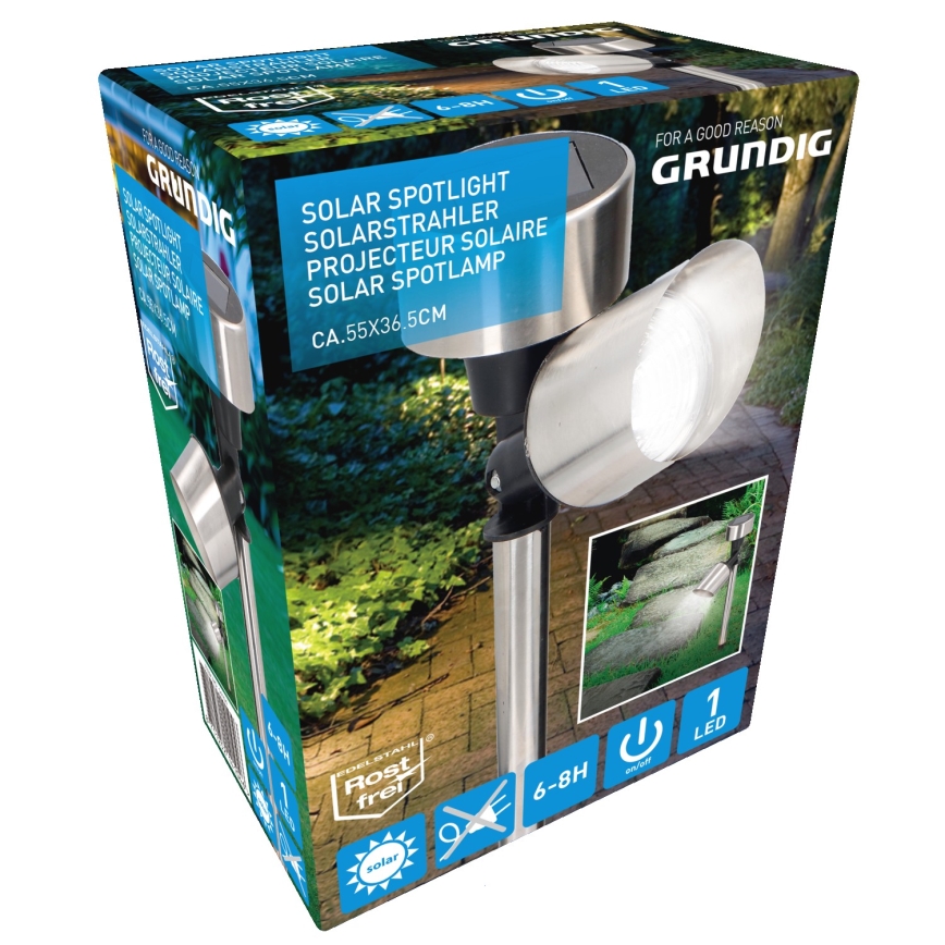 Grundig - LED päikeseenergia lamp LED/1,2V 40 mAh