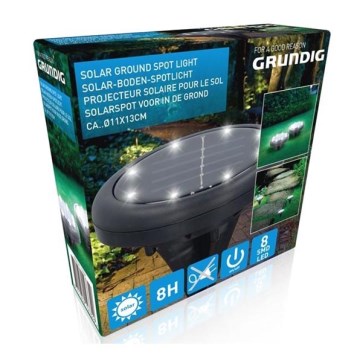Grundig - LED päikesevalgusti 8xLED/1xAA 600 mAh