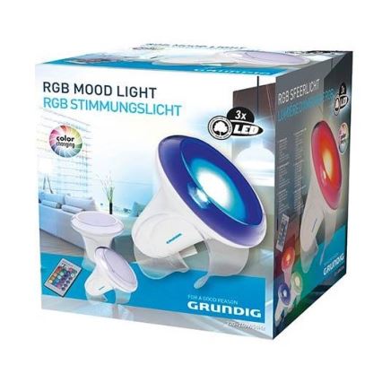 Grundig - LED RGB Hämardatav laualamp LED/1W/230V + pult