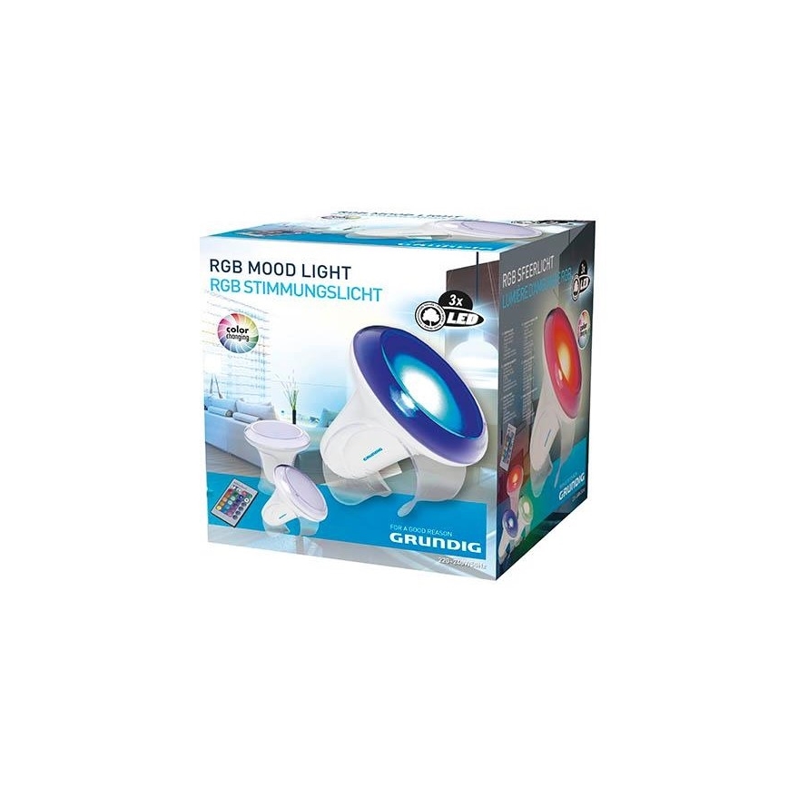Grundig - LED RGB Hämardatav laualamp LED/1W/230V + pult