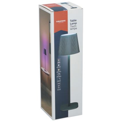 Grundig - LED RGB hämardatav puutetundlik laualamp LED/5V 1200 mAh