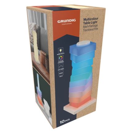 Grundig - LED RGB puutejuhtimisega laualamp LED/4W/5V