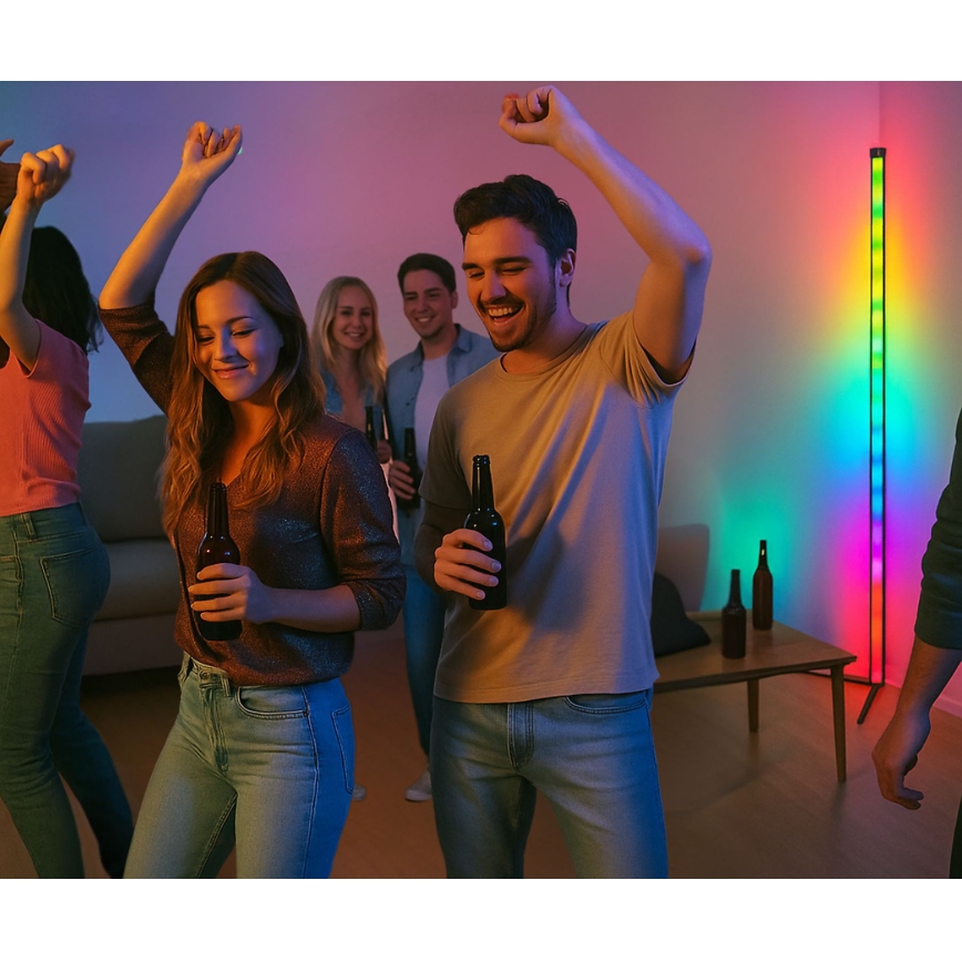 Grundig - LED RGBW hämardatav põrandalamp LED/6W/230V + kaugjuhtimispult