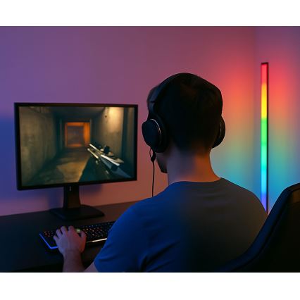 Grundig - LED RGBW hämardatav põrandalamp LED/6W/230V + kaugjuhtimispult