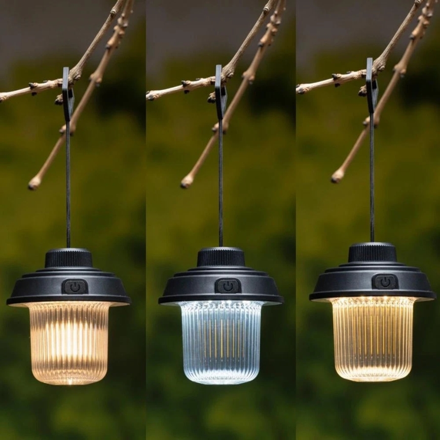 Grundig - LED-telkimislamp LED/3xAA 3000/4500/6000K IP44 must