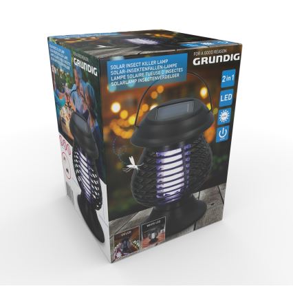 Grundig - LED UV Päikesepaneeliga lamp putukapüüdjaga LED/1W/1,2V IPX4