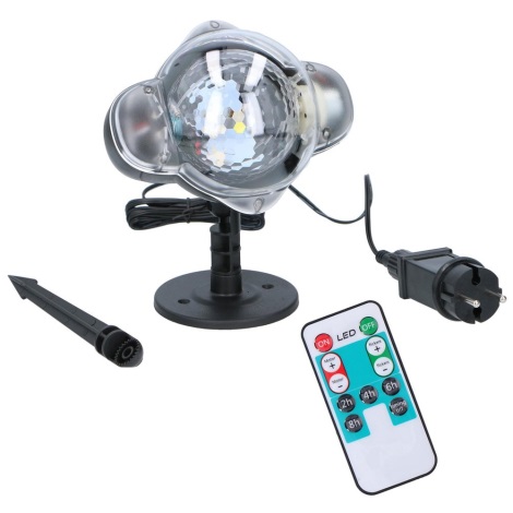 Grundig - LED Väli lumehelbe projektor LED/5W/230V IP44 + Pult