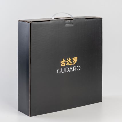 Gudaro - 5-osaline HIKARI damaaskuse kööginugade komplekt + magnetiline hoidik
