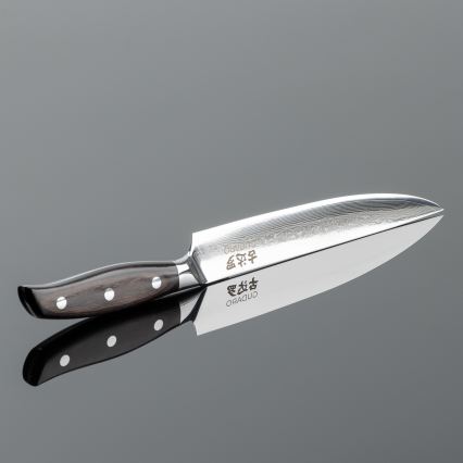 Gudaro - 5-osaline SHIRO damaaskusest kööginugade komplekt + magnetiline hoidik