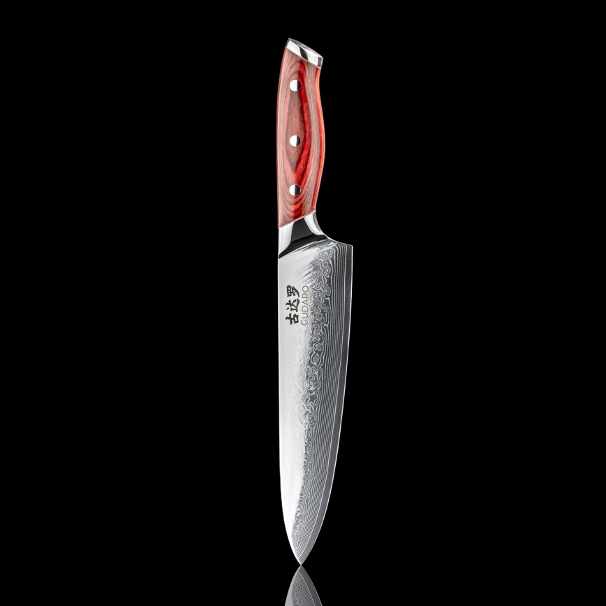 Gudaro - Damaskterasest kokanuga KENSHO 8, 67-kihiline teras, tera pikkus 20 cm