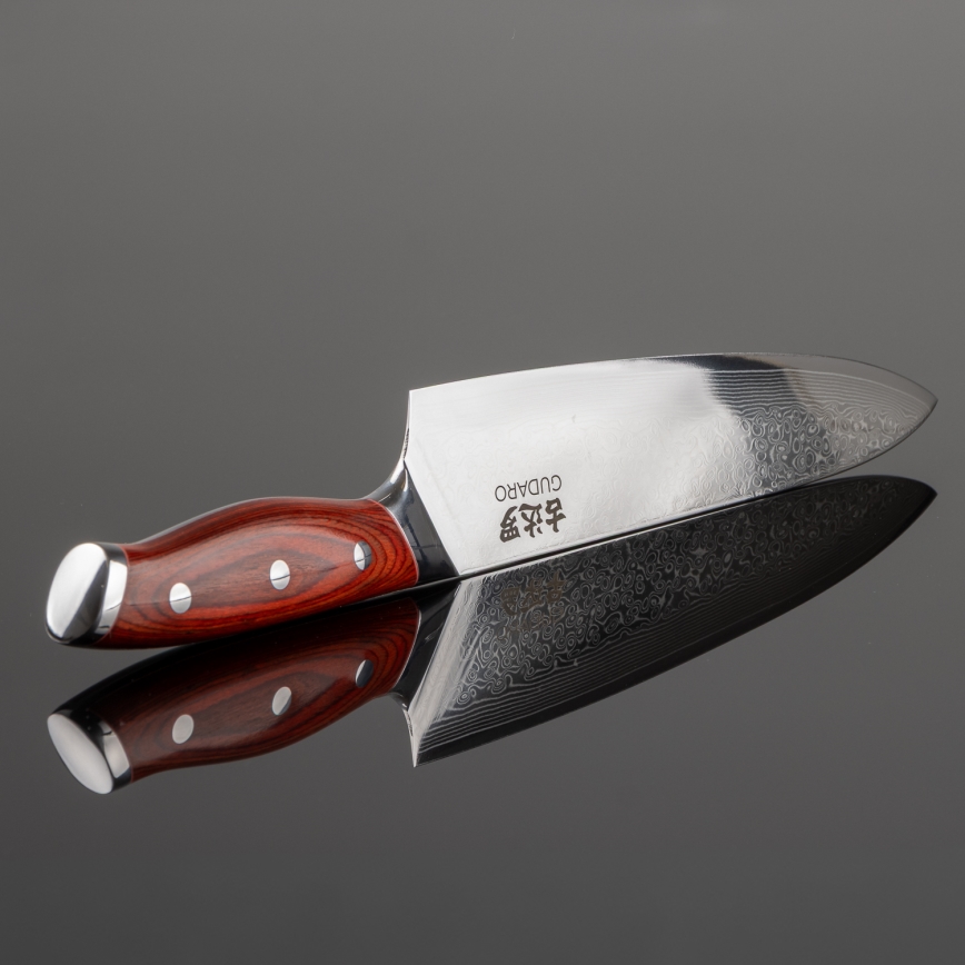 Gudaro - Damaskterasest kokanuga KENSHO 8, 67-kihiline teras, tera pikkus 20 cm