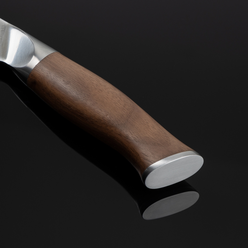 Gudaro - damastterasest Santoku kööginuga TAKUMI 7, 67-kihiline teras, tera pikkus 17,5 cm, pähklipuidust käepide