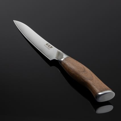 Gudaro - Damaskterase universaalne kööginuga TAKUMI 5, 67 kihist terast, pikkus 12,5 cm, pähkel