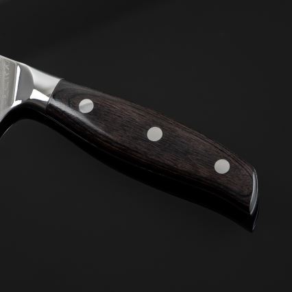 Gudaro - damaskusest Santoku kööginuga SHIRO 7, 67-kihiline teras, tera pikkus 17,5 cm