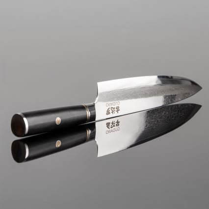 Gudaro - AKIRO 8, damaaskuse peakoka nuga, 67-kihiline teras, tera pikkus 20 cm, must