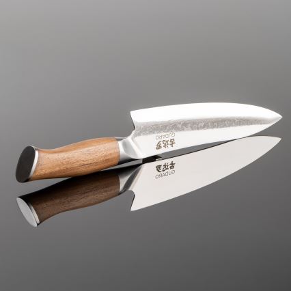 Gudaro - Damaskterasest peakoka nuga TAKUMI 8, 67-kihiline teras, pikkus 20 cm, pähklipuidust käepide
