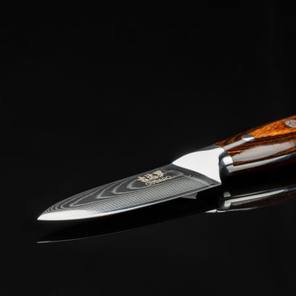 Gudaro - Damaskusest kööginuga FENG 3,5, 67-kihiline teras, terapikkus 9,5 cm